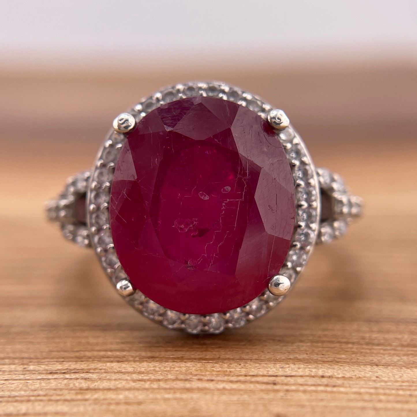 Vintage Rubin Ring Gr. 56