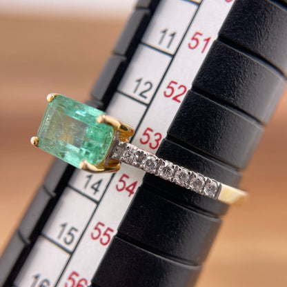 Kolumbianischer Smaragd Ring Gr. 53